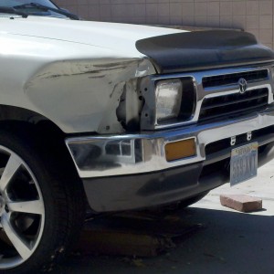 1/4 in spacer on front