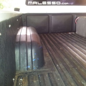 diamond plate side walls and relocated batt box