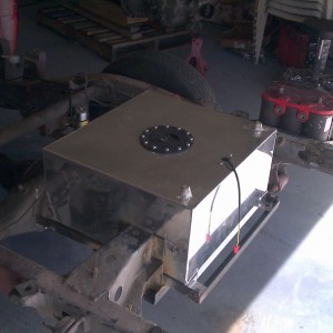 Gas tank and battery relocation