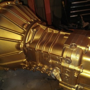Metallic gold flake to finish it off!