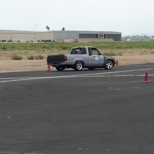 85 Toyota pickup autocross - YouTube